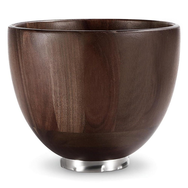 Artisan Evergreen Wooden Mixing Bowl Official Acacia Wooden Bowl Compatible with KitchenAid Stand Mixer 4.5 & 5 QT Tilt-Head Models