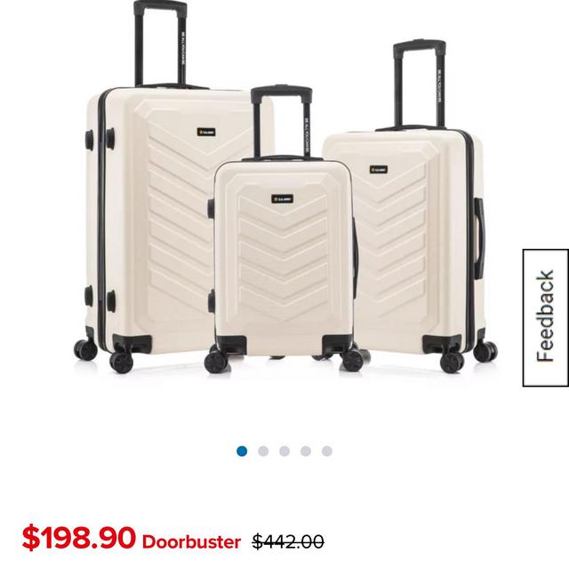 U.S. Army FOX 3-Piece Luggage Set 20”/24”/28” Sand