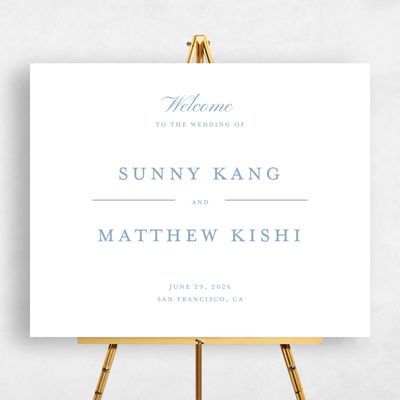 Black Wedding Sign - Lucca Landscape