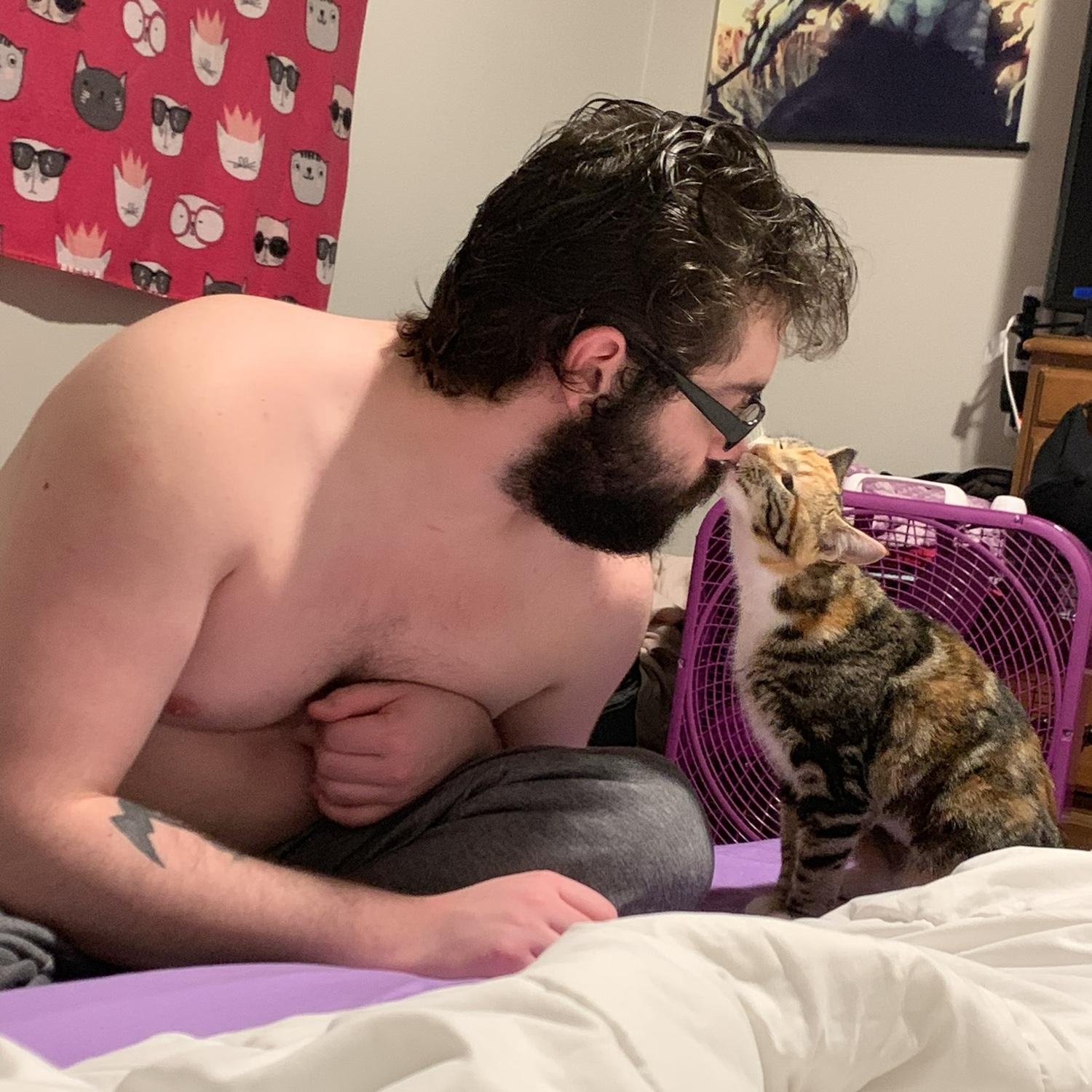 An Eskimo kiss.