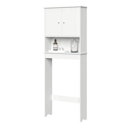 Over Toilet Cabinet with Adjustable Shelf White