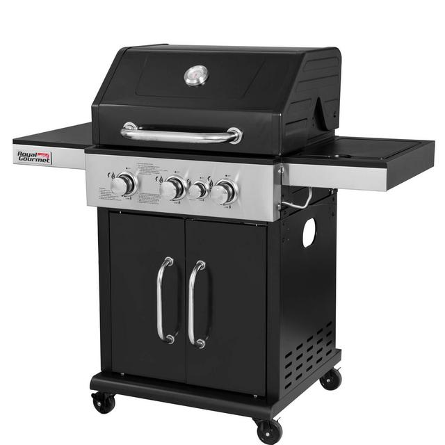 3-Burner Cabinet Liquid Propane Gas Grill
