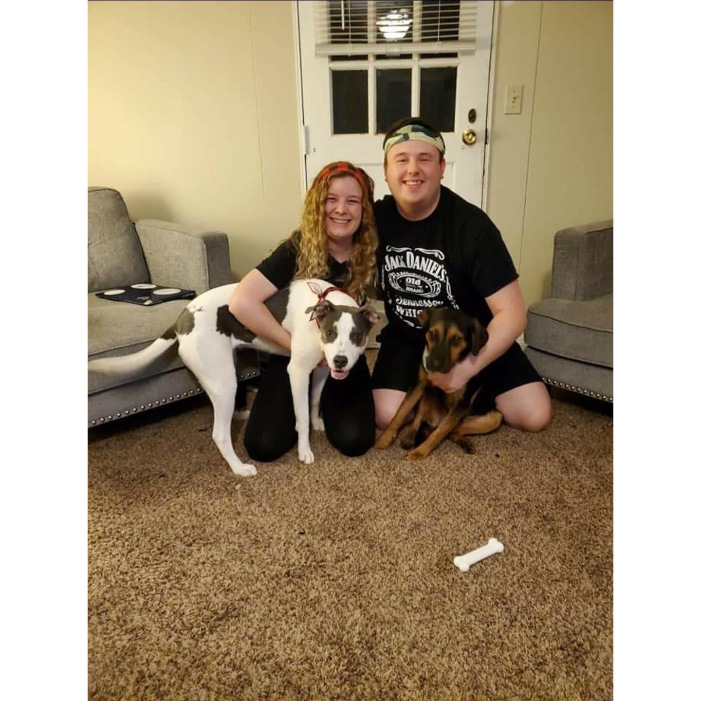 Posing as a family