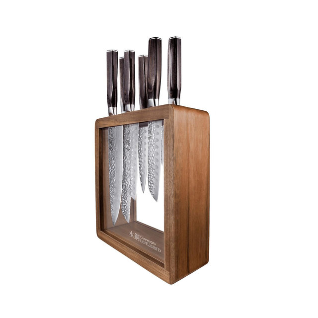 Cuisine::pro® Damashiro Emperor Mokuzai Knife Block Set, 7 Piece