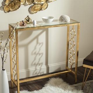 Antique Gold Leaf Console Table