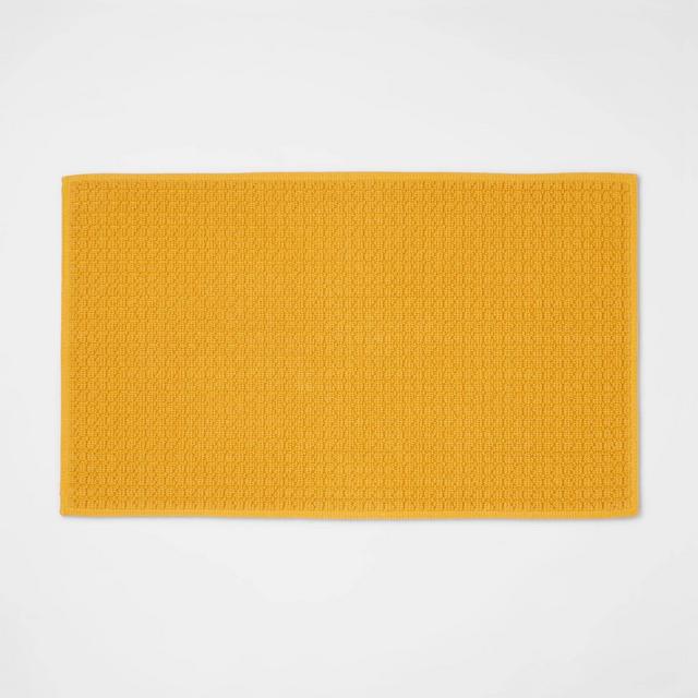 20"x34" Antimicrobial Bath Mat Gold - Total Fresh