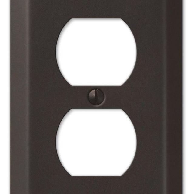 Amerelle 163DDB Century Wallplate, 1 Duplex, Bronze