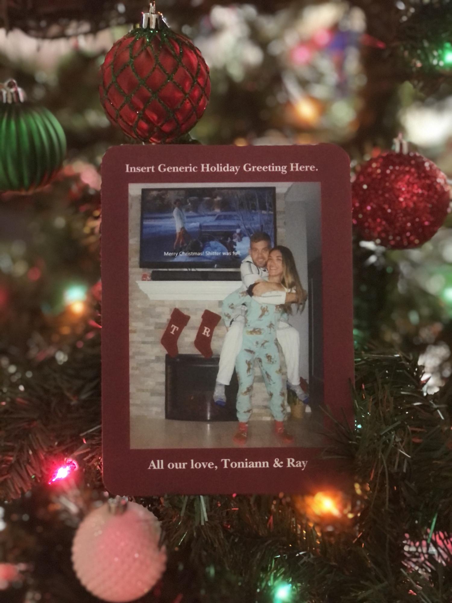 The first Christmas card we sent out as roomies