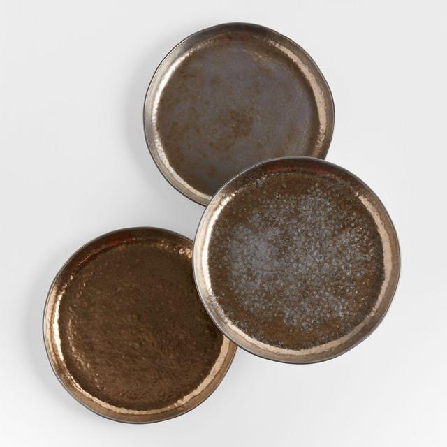 Range Silver Round Platter by Leanne Ford