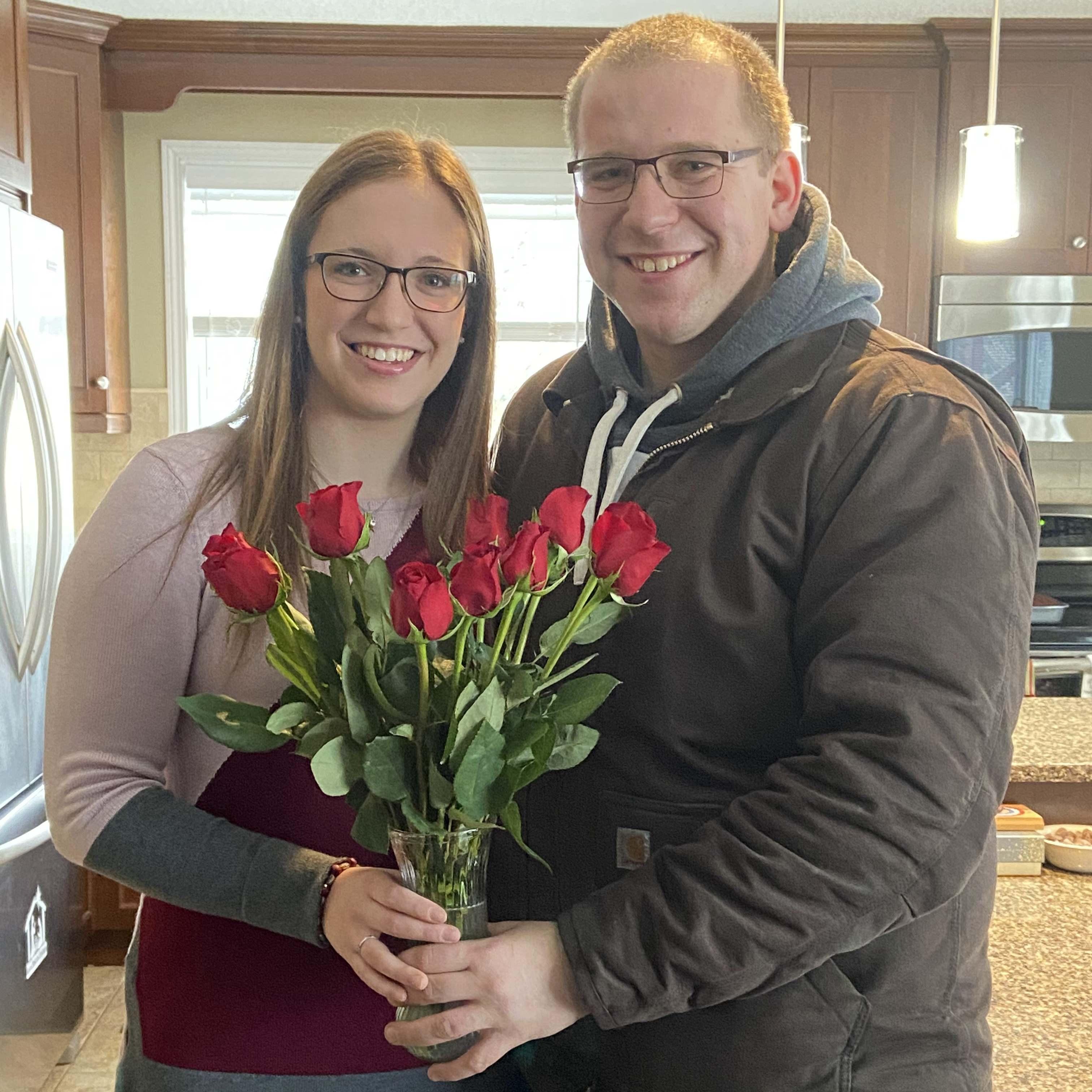 Red roses for Sarah's birthday! 
December 31, 2020