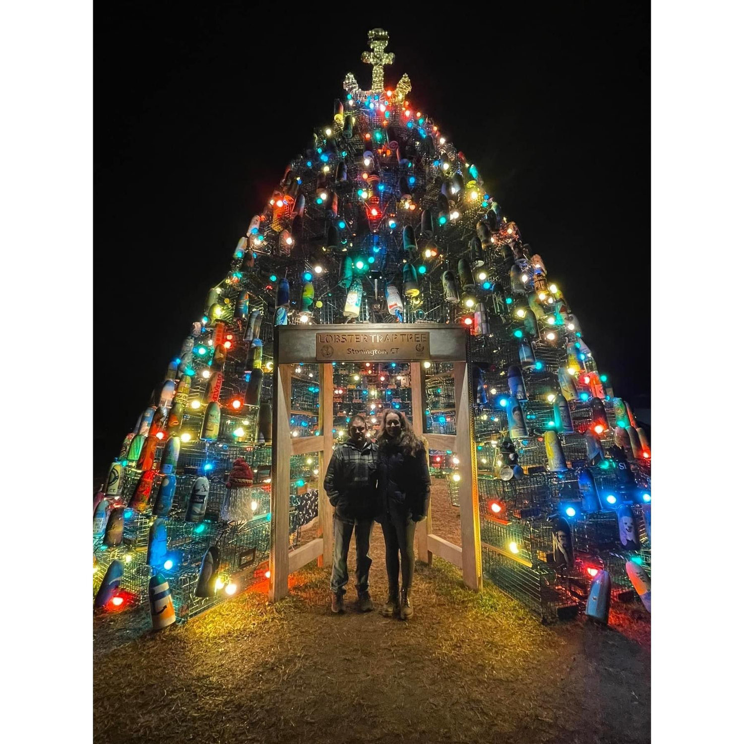 Lobster Trap Tree in Mystic. Winter 2024