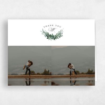 White Rustic Wedding Thank You - Elowen Multiphoto