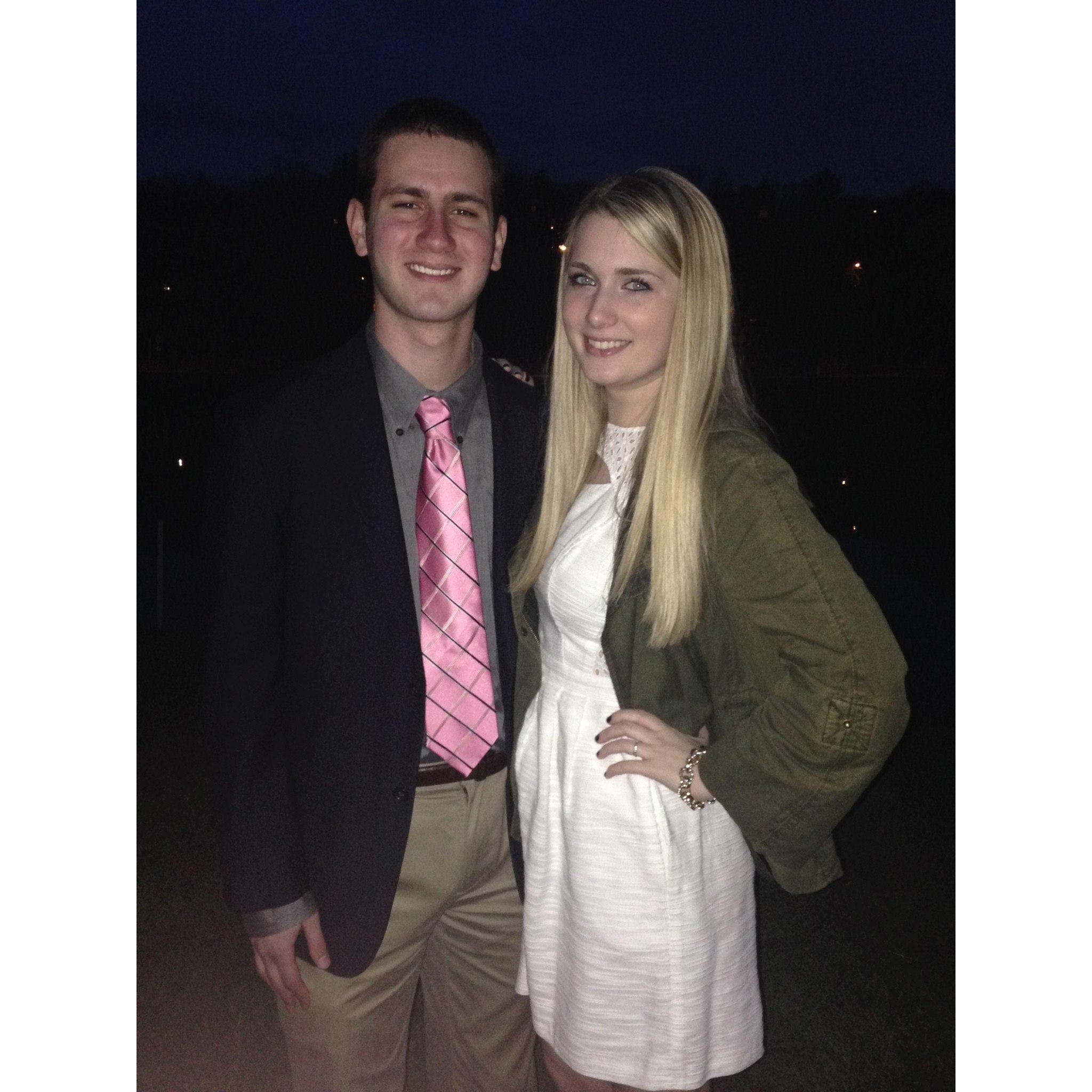 We bumped into each other at a Cornell formal and took a photo for SSHS pride