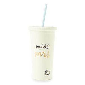 kate spade new york "Miss" to "Mrs." Tumbler
