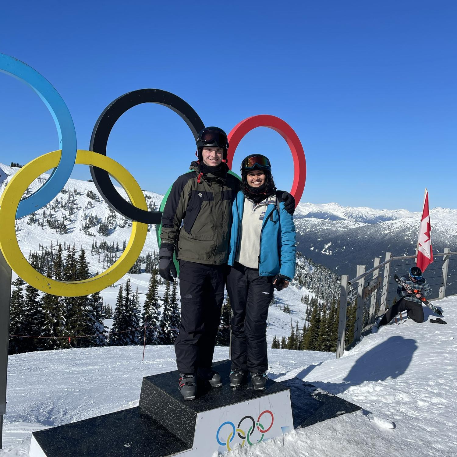 Savni and Logan’s first trip together was to Whistler for a ski vacation. Logan did a great job despite this being his second time ever skiing