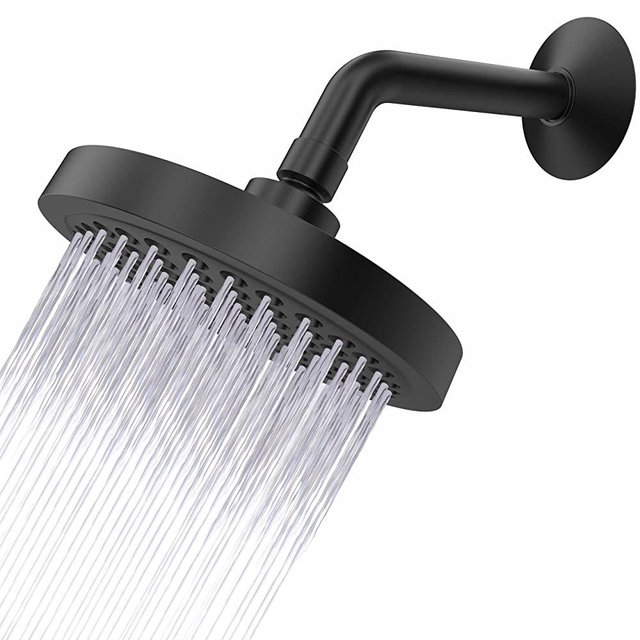 CIRCLESPLASH Shower Head - Black Shower Head - 2.5 GPM and Removable Restrictor - Great Universal Replacement for your Bathrooms (Matte Black Finish)