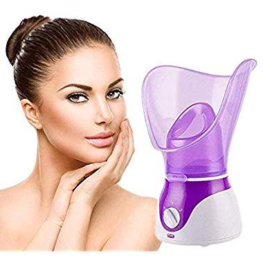 Facial Steamer,Professional Spa Home Facial Steamer Sauna Pores Cleanse-BPA Free Warm Mist Moisturizing Humidifier-Leakproof-Temp Control-Fast Steam Sprayer for Skin Rejuvenate Hydrate Face Steamer