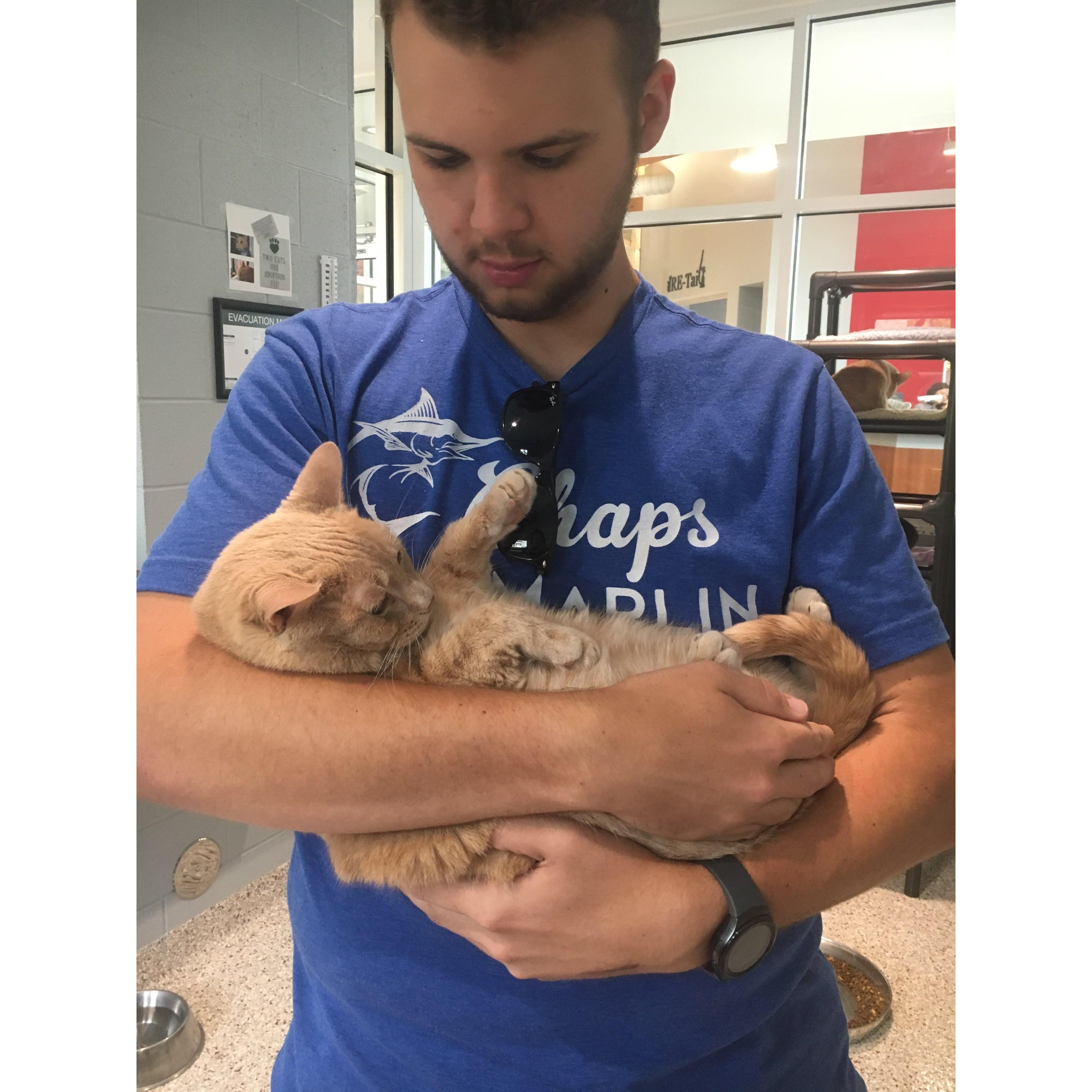 One of our many trips to the humane society. Our favorite place!