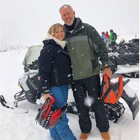 Snowmobiling in Breck