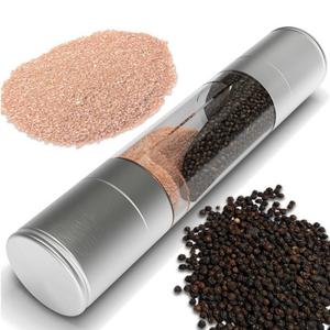 Salt and Pepper Grinder - Premium 2 in 1 Stainless Steel Grinder Combo Set - Mill Grinder Seasoning Cooking Tools By VERENIX