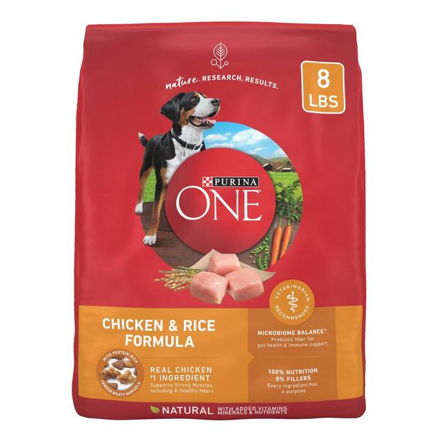 Purina ONE SmartBlend Chicken & Rice Formula Adult Dry Dog Food - 8lbs