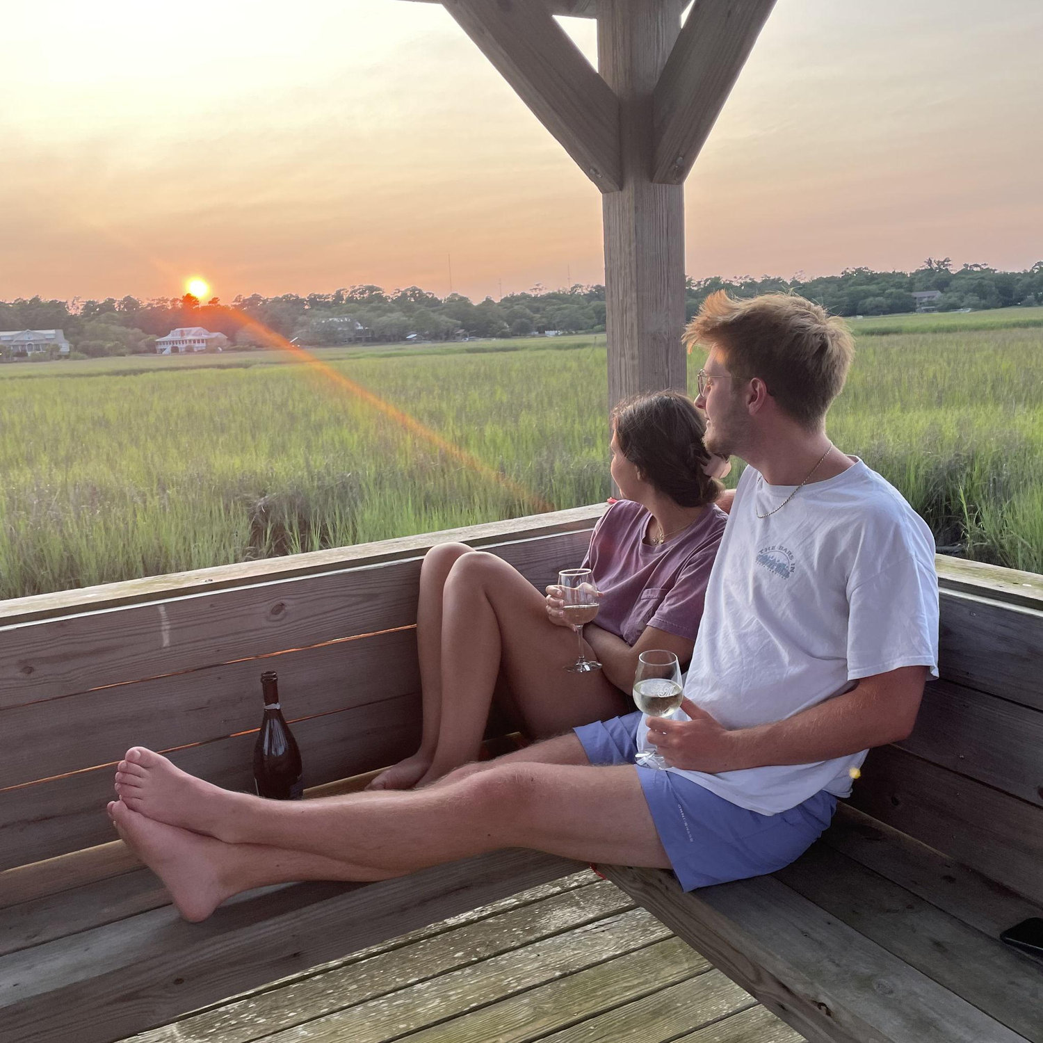 Sunset over the Pawleys Island Creek