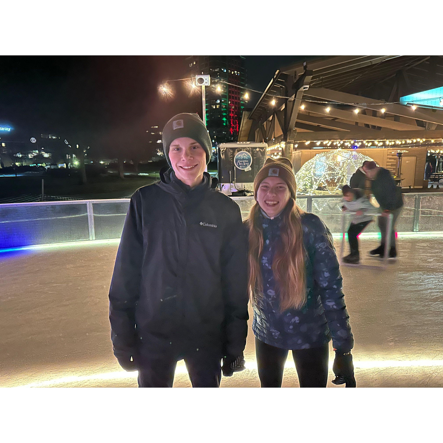 Ice skating during the Christmas season, 2023!