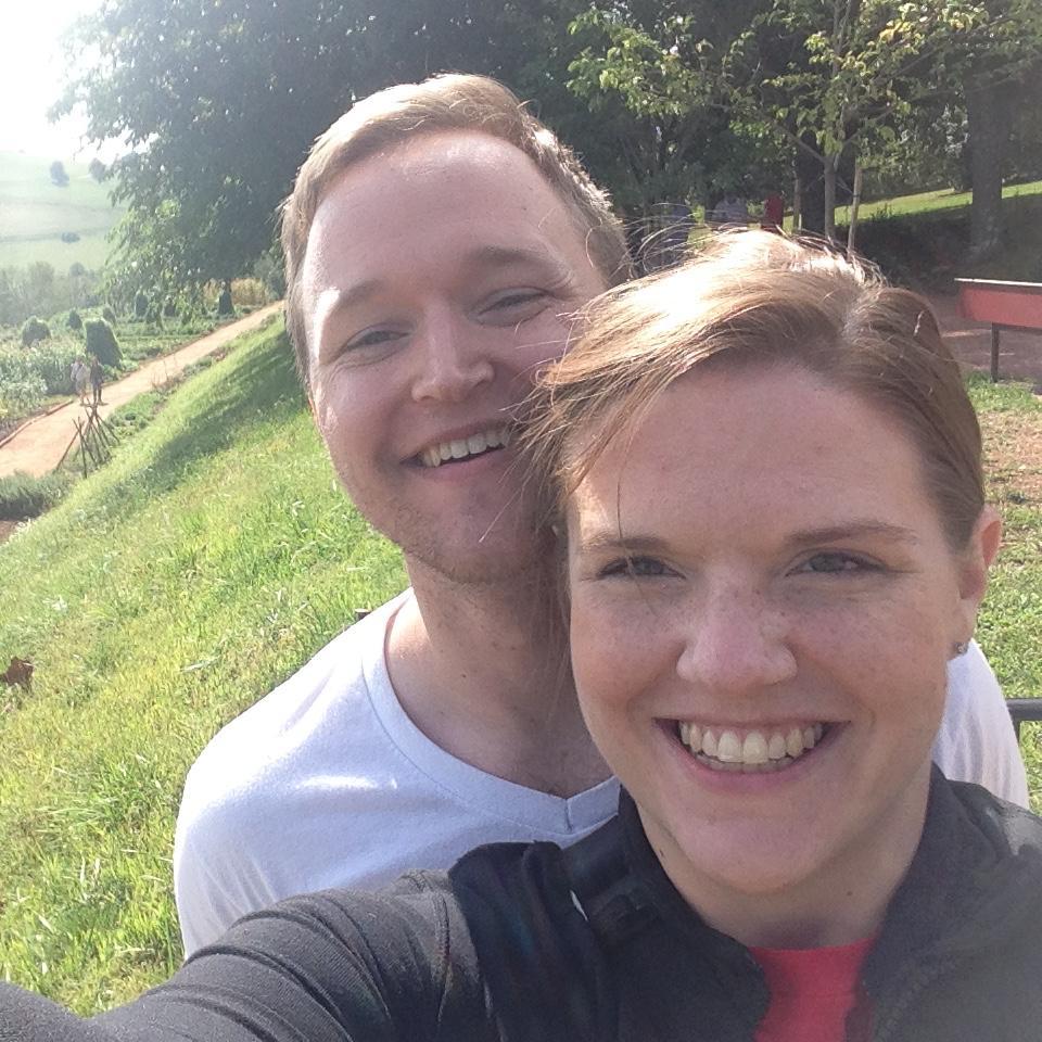 Our first vacation. Visiting Monticello.
