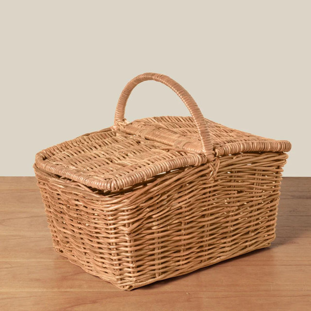 Hudson Woven Picnic Basket | Natural | Over The Moon
