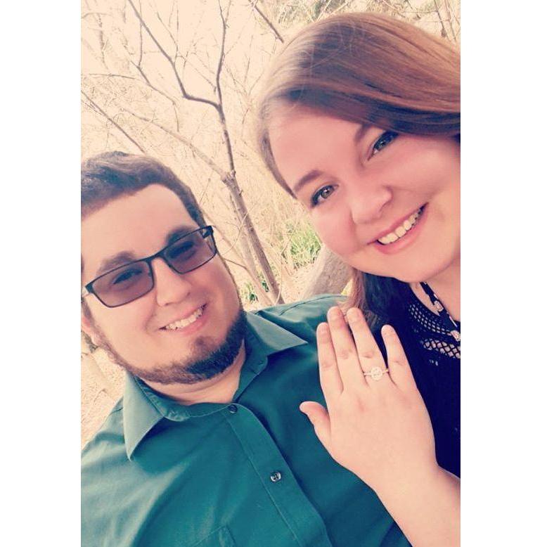 April 22, 2018 - after Alysia discovered it was Engagement Day