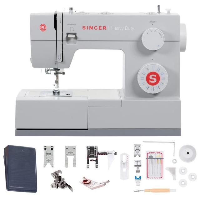 SINGER | 4423 Heavy Duty Sewing Machine with Exclusive Accessory Bundle, 97 Stitch Applications, Perfect For Experts & Beginners