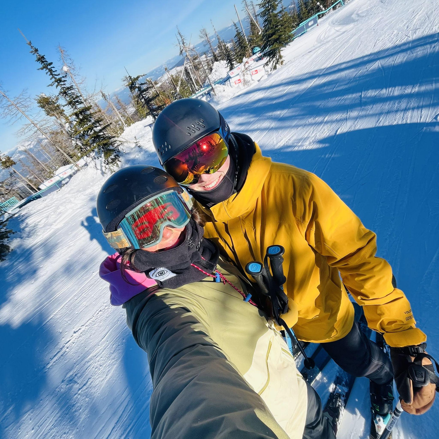 first ski date