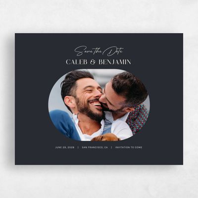 Black Wedding Save the Date - Latona Classic