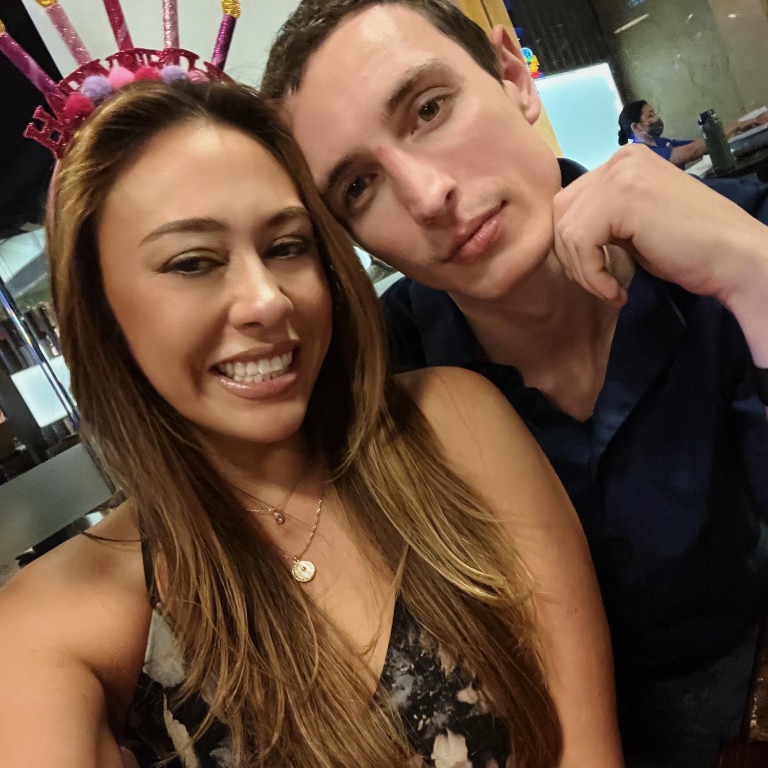 Couple at Lauren’s 29th birthday
