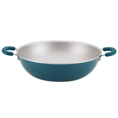 Rachael Ray Create Delicious 14.3" Aluminum Nonstick Wok Teal