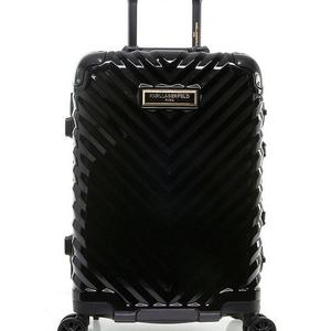 KARL LAGERFELD PARIS Chevron 20" International Carry-on Hardside Spinner