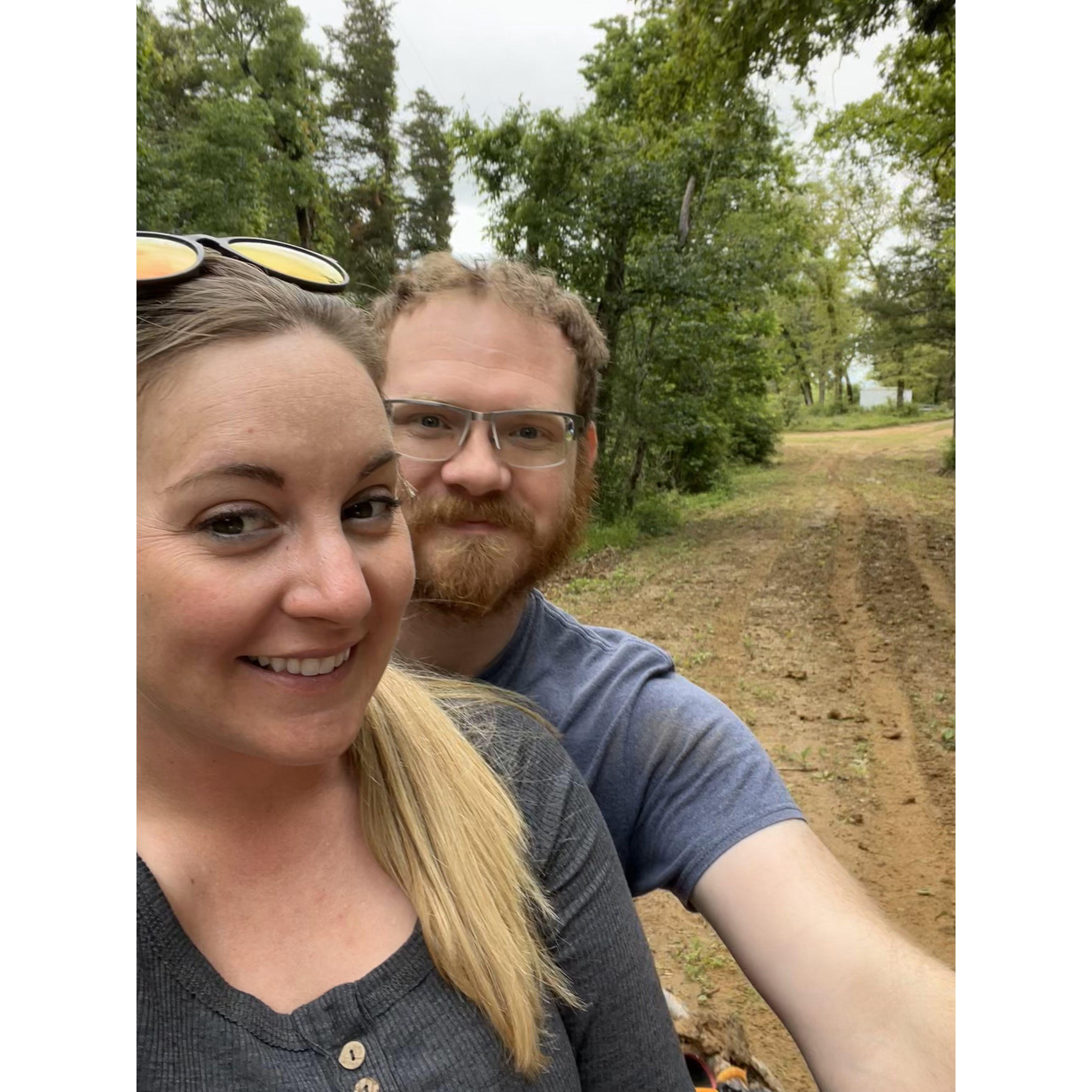 On the quad at the Centerville property