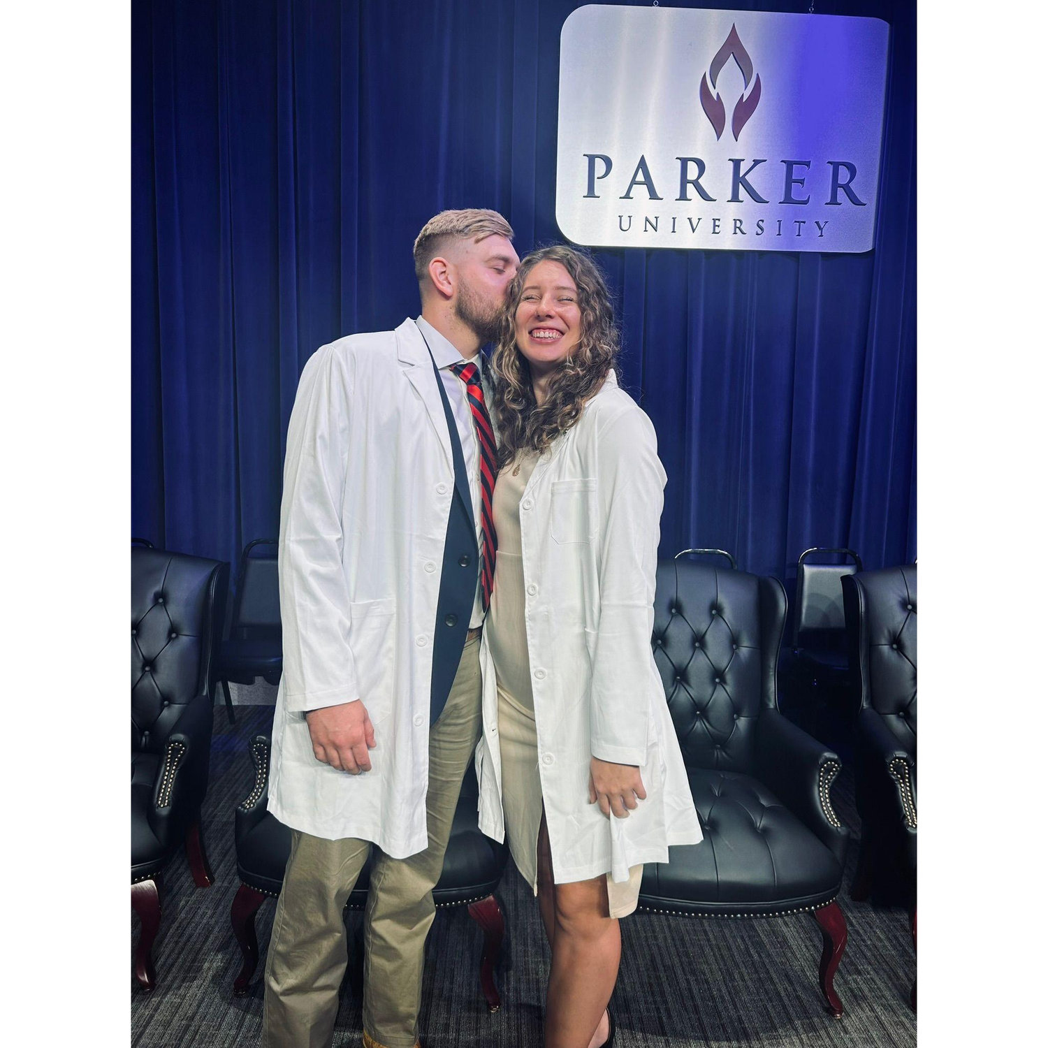 Power Couple.. when we got our White Coats for our clinicals