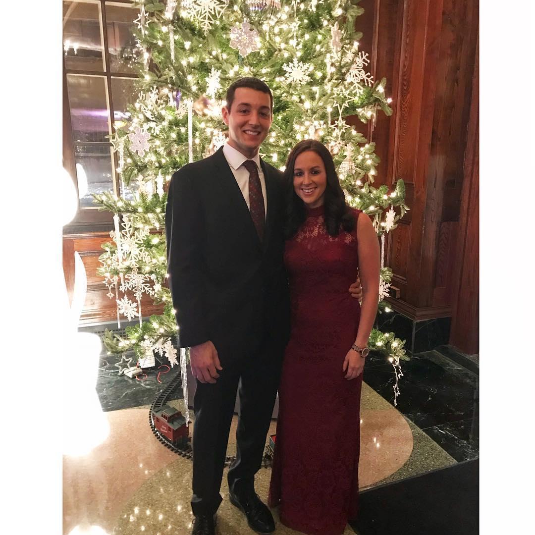 First Regeneron Christmas party together - Dec. 2017
