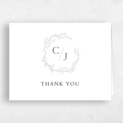 White Wedding Thank You - Everhart Landscape