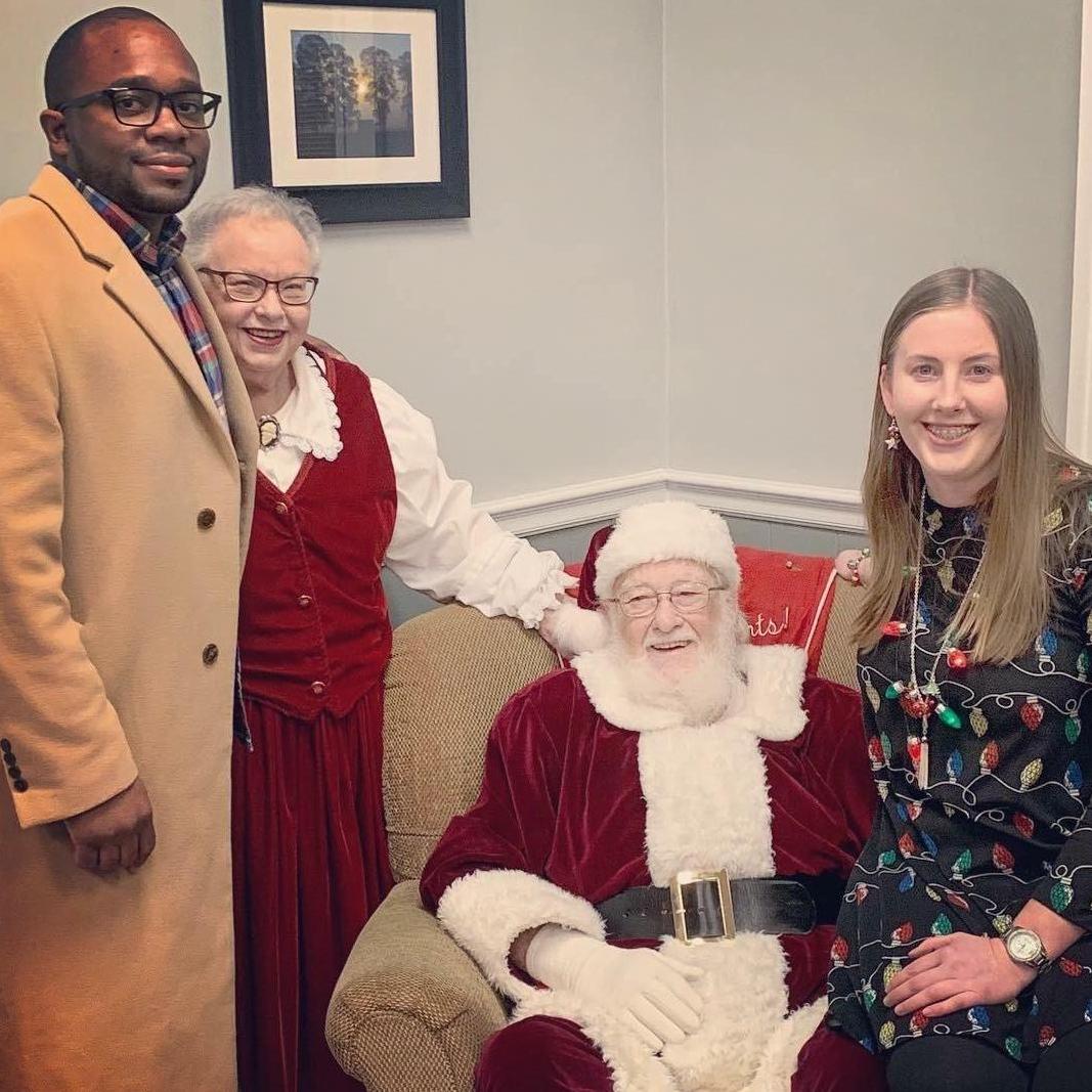 Our first picture with Santa