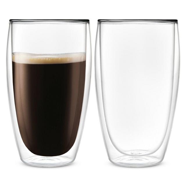 Godinger Double Walled Tall Coffee/Latt� Cups, Set of 2
