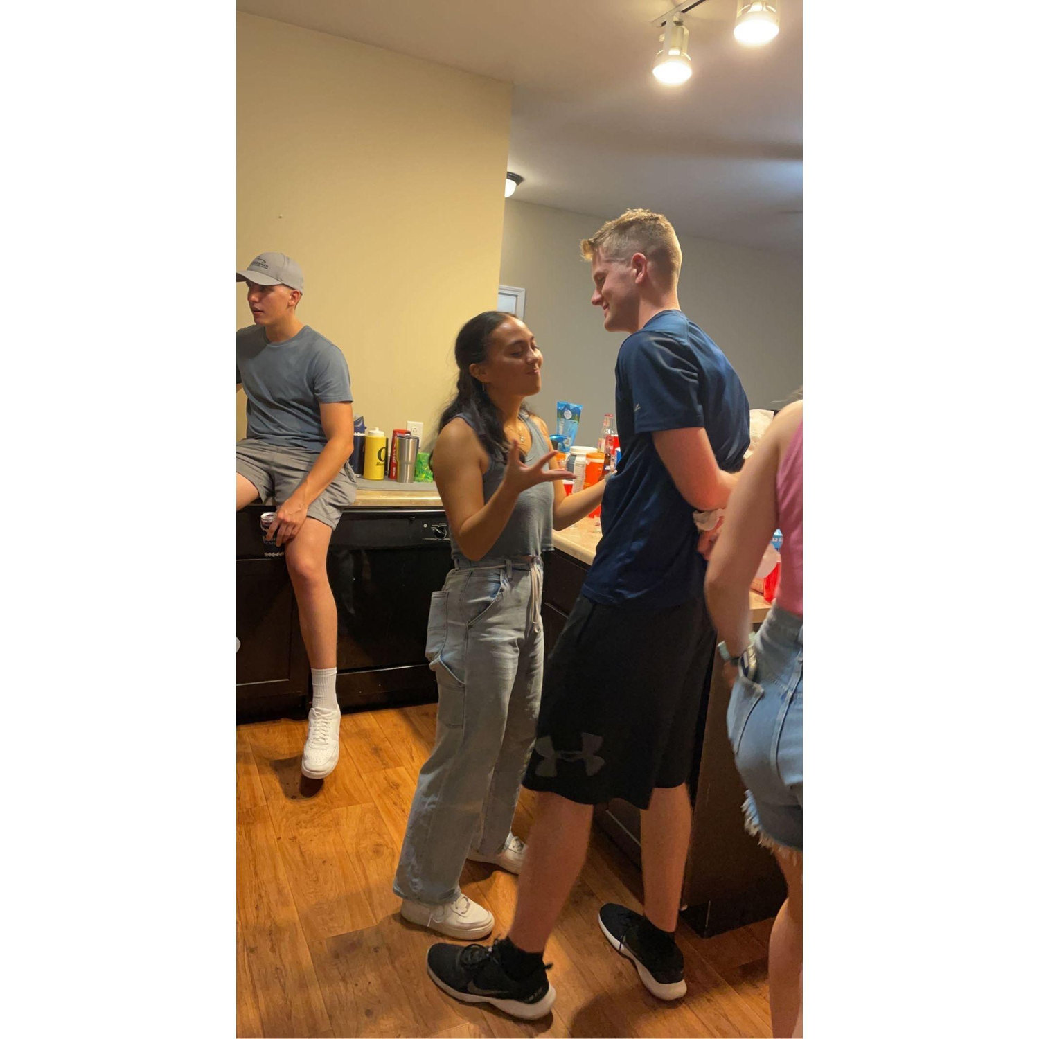 Our friend Mary took this photo the night Hayden asked me out