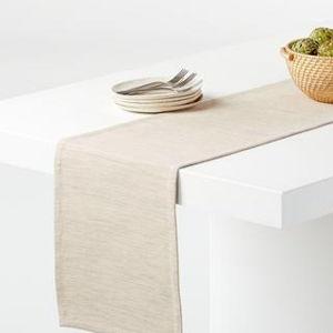 Crate and Barrel Aspen Organic Cotton Table Runner