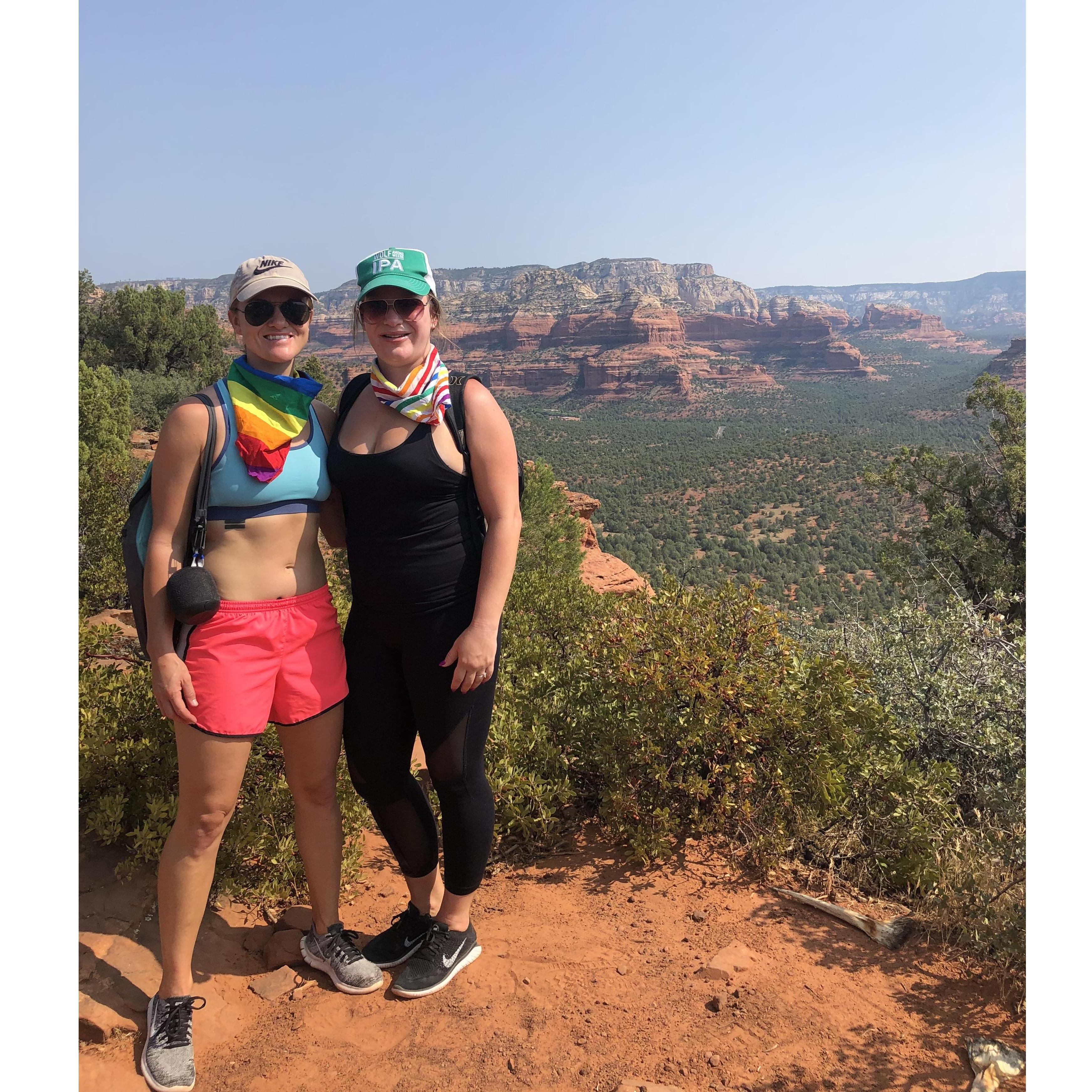One on of our many hiking adventures. This one was in Sedona, AZ