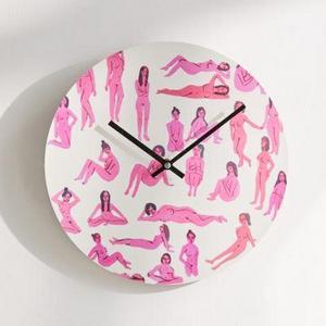 Leah Reena Goren For Deny Naked Ladies 12" Wall Clock