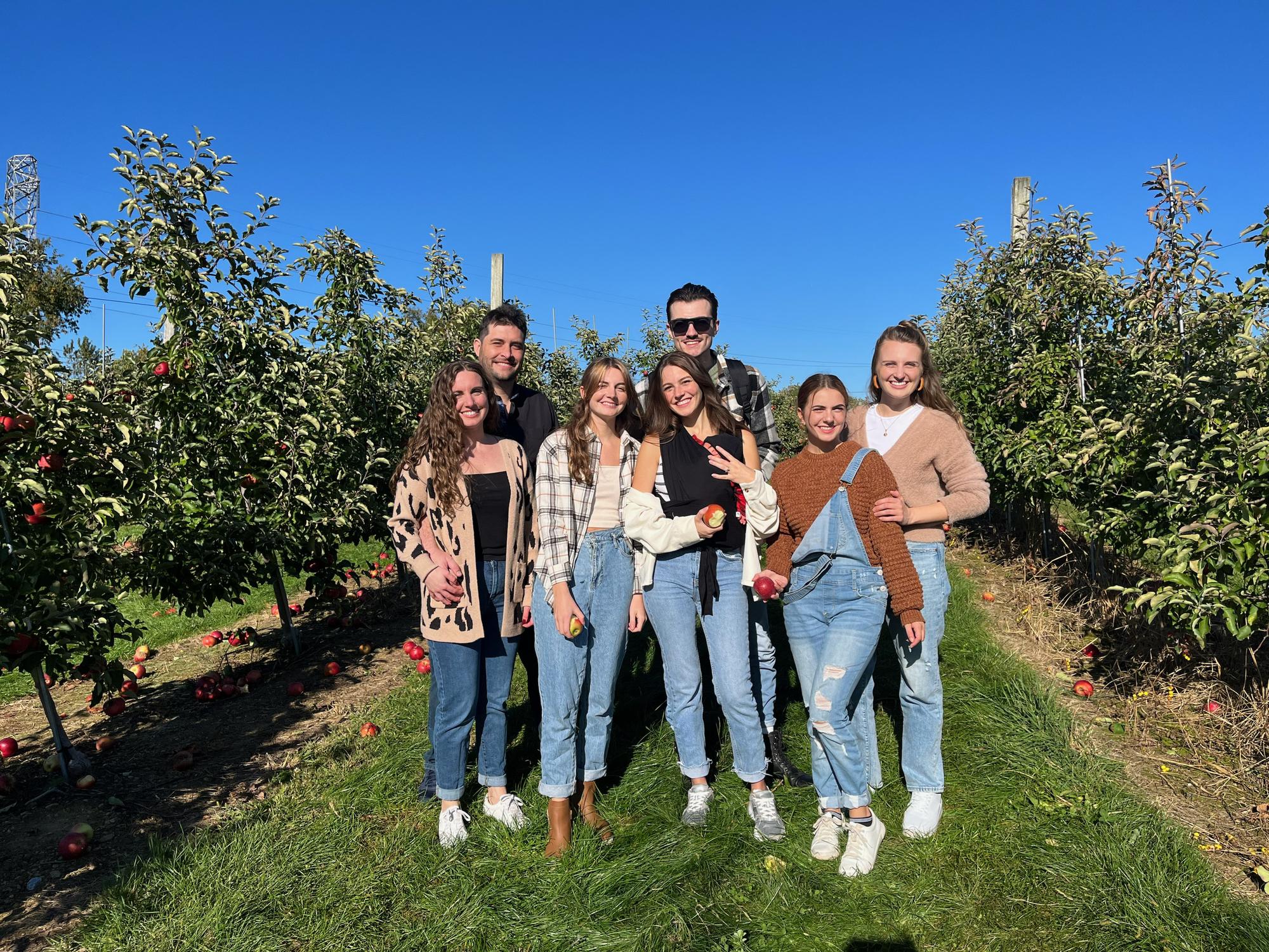 Apple picking with Hannah's family. It was Andres's first time doing the quintessential Fall apple picking on a PA farm.