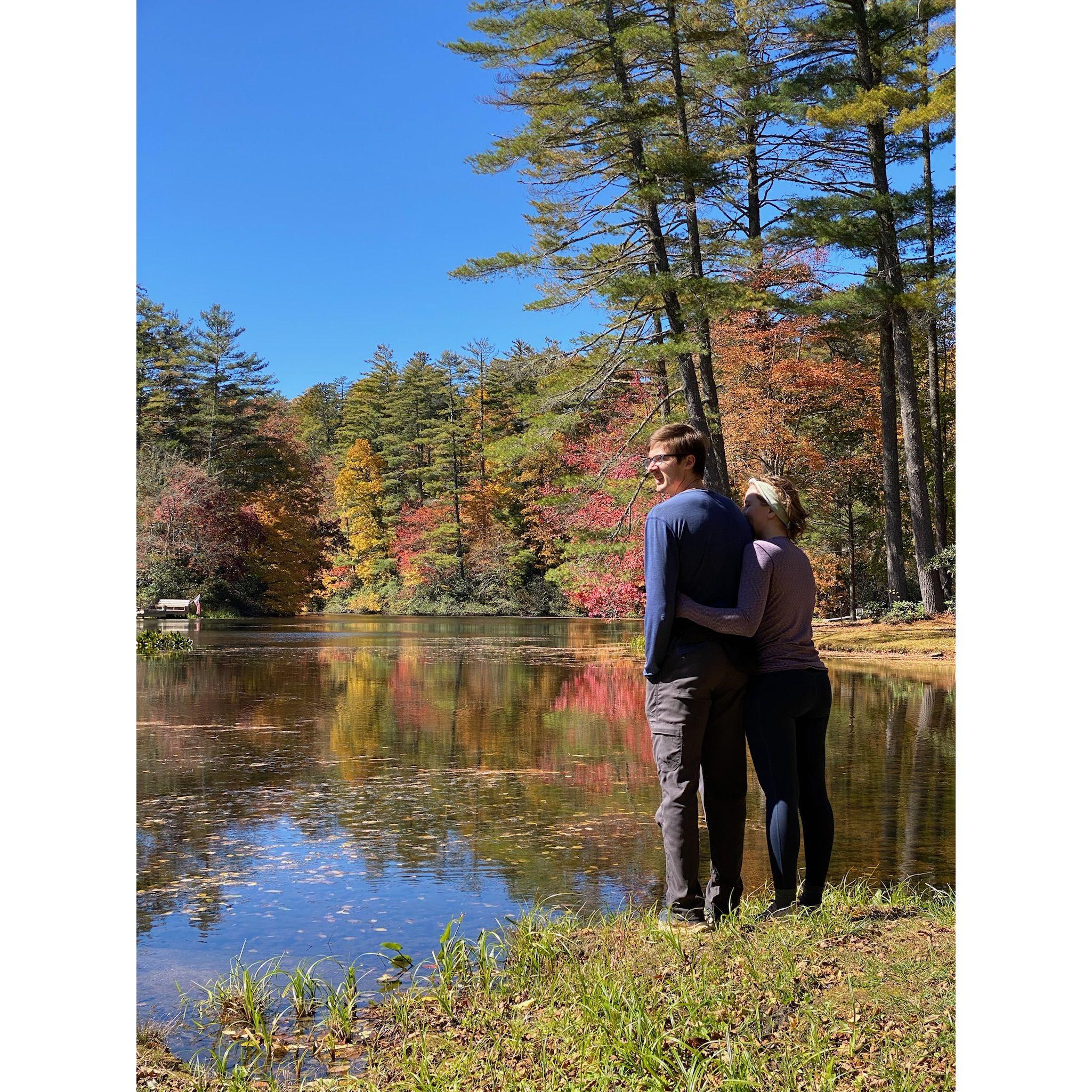 North Carolina Fall color trip Oct. '23. Love the tree diversity