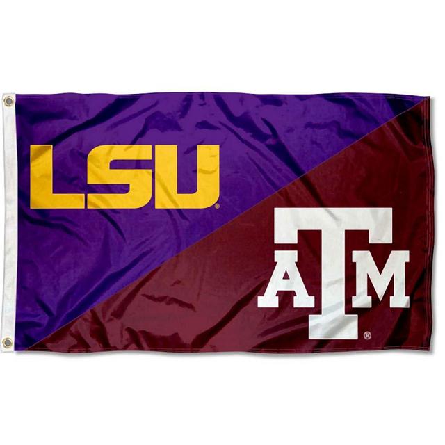 College Flags & Banners Co. Split LSU House Flag