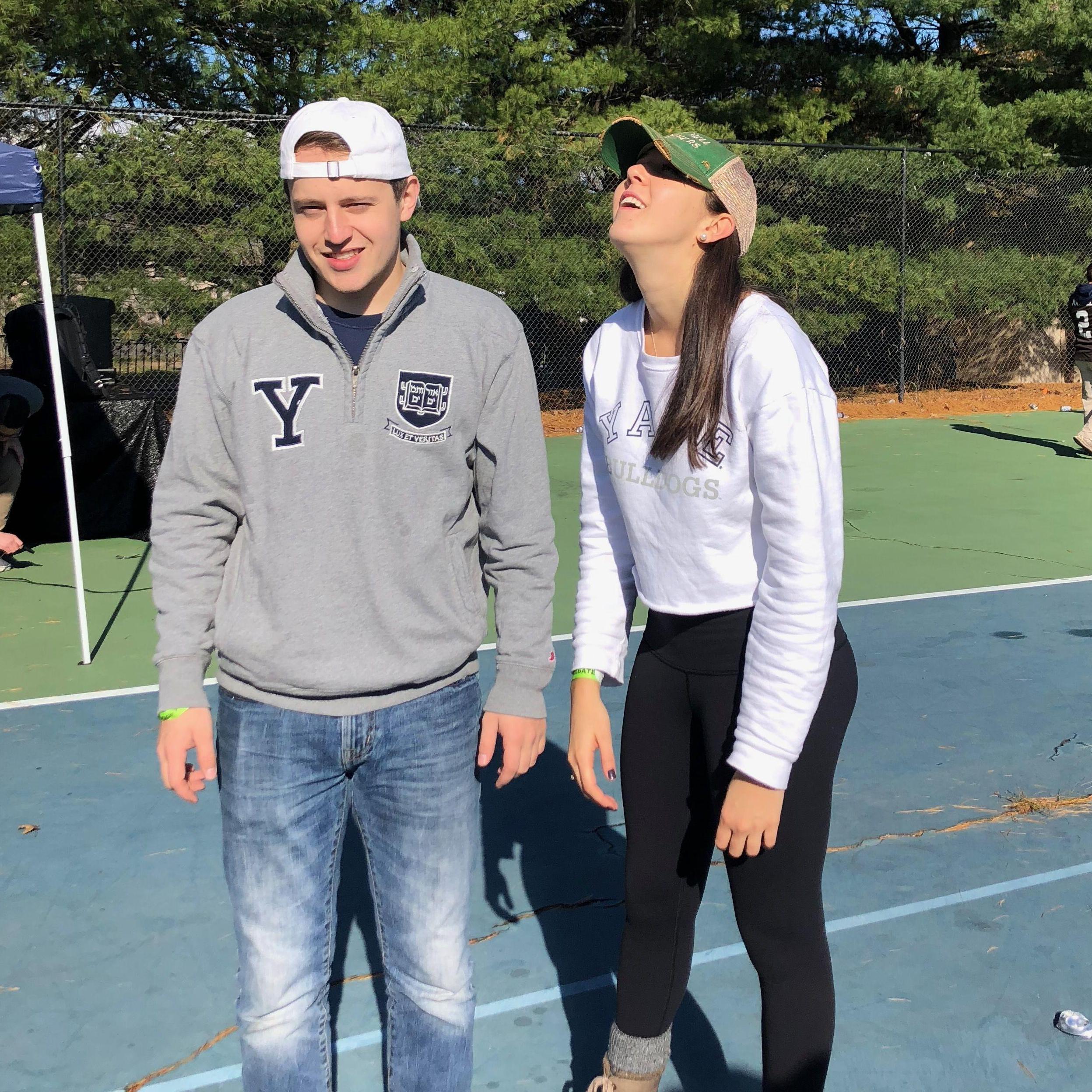 This is typically what happened when Annalise and John tried to take pictures together. John has promised to be a better sport on wedding day.
